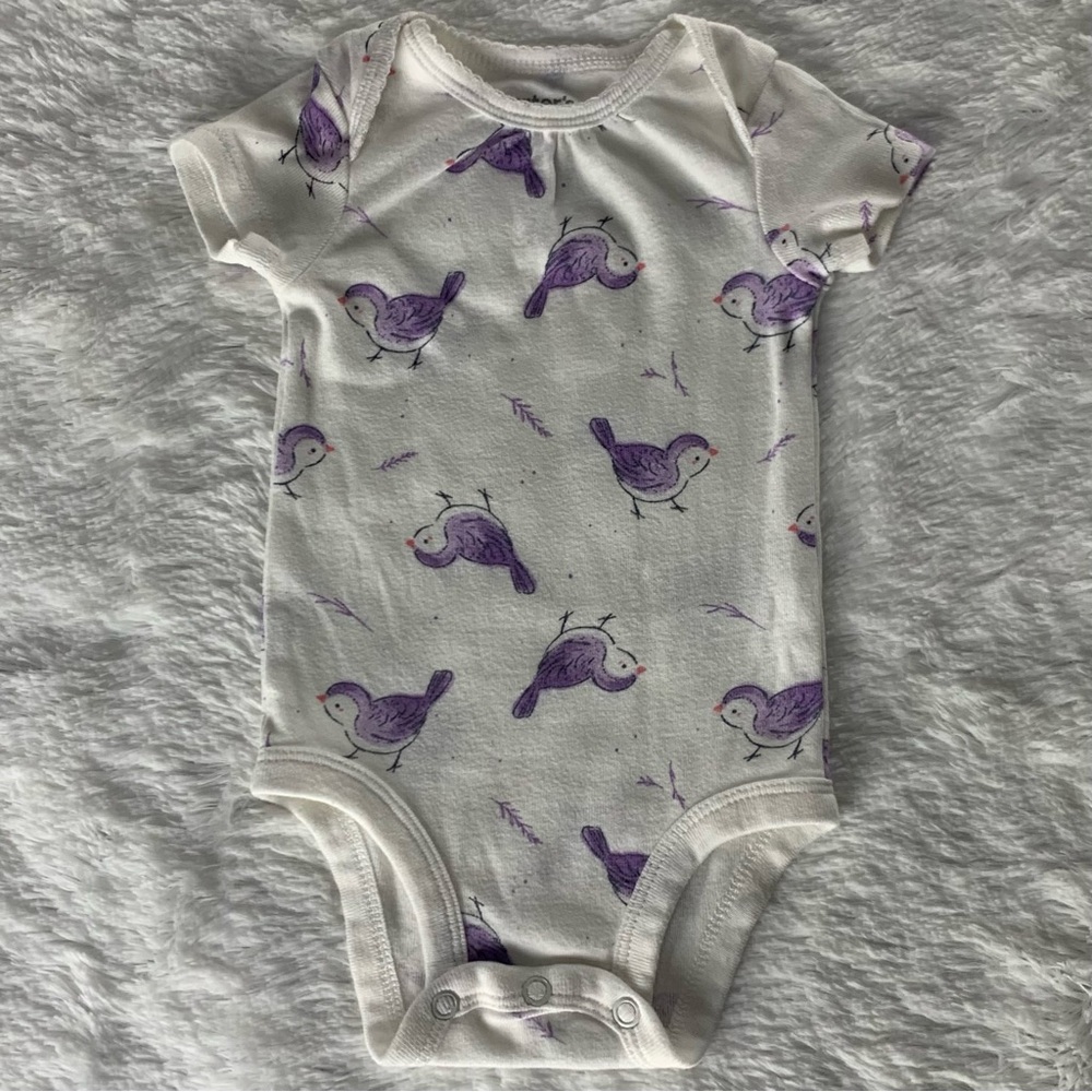 Carter's Birds Print Baby Girls Bodysuit